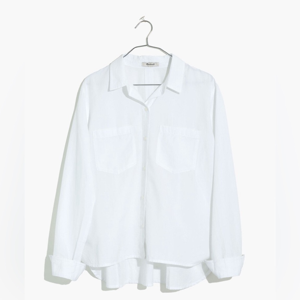 Madewell White Button Down Shirt